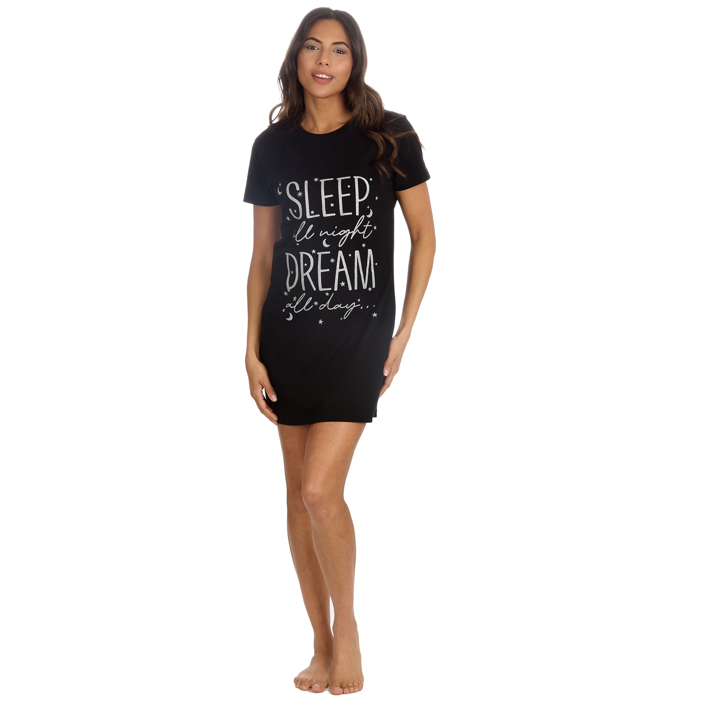 Oversized Graphic Nightdress - Comfortable Women's Loungewear Tee (S-5XL)