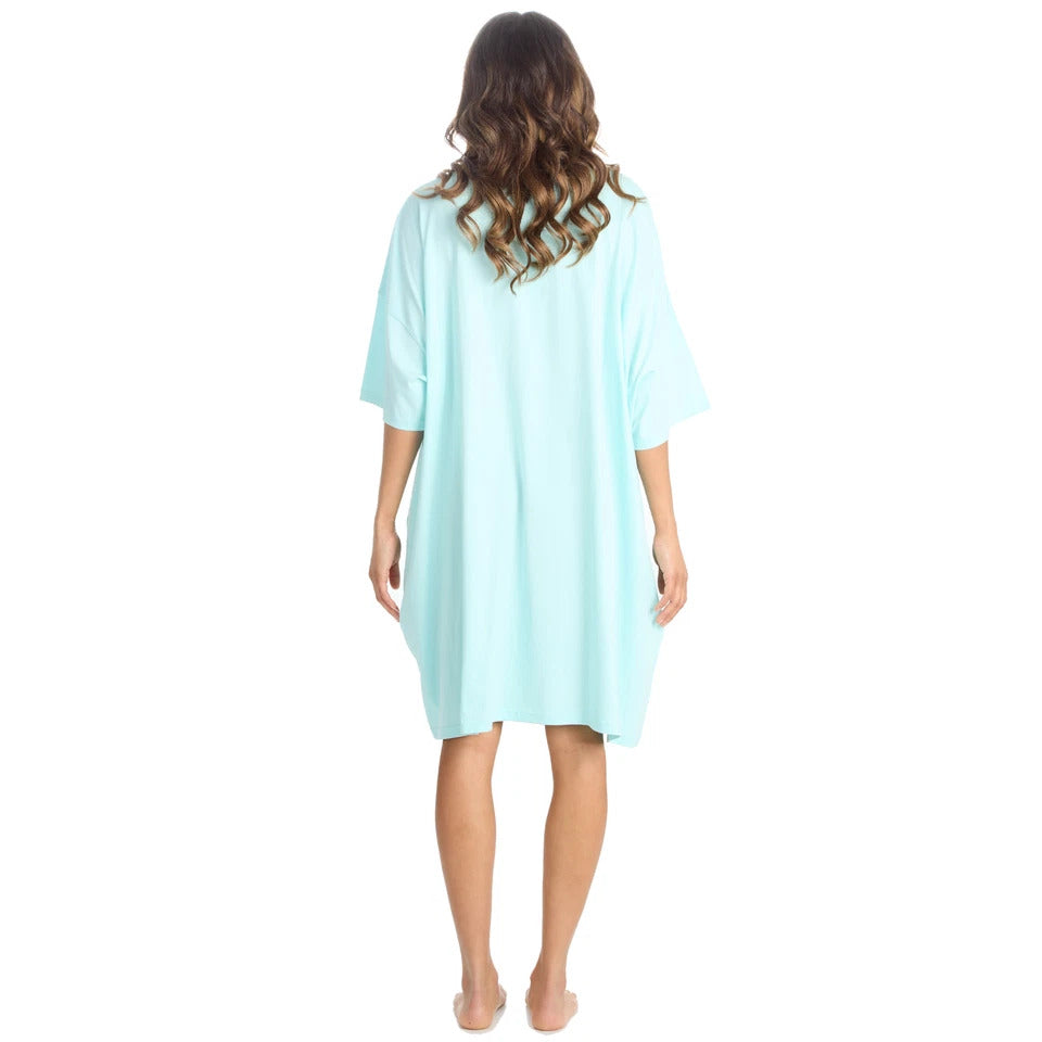 Oversized Graphic Nightdress - Comfortable Women's Loungewear Tee (S-5XL)
