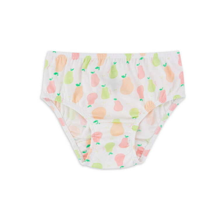 Toddler Girls' 10-Pack Cotton Briefs with Decorative Elastic Waistband "MultiColor"