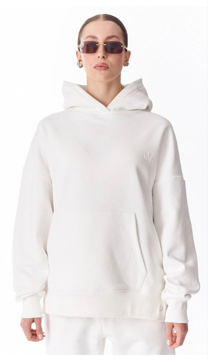 The Essential Oversized White Pullover Hoodie
