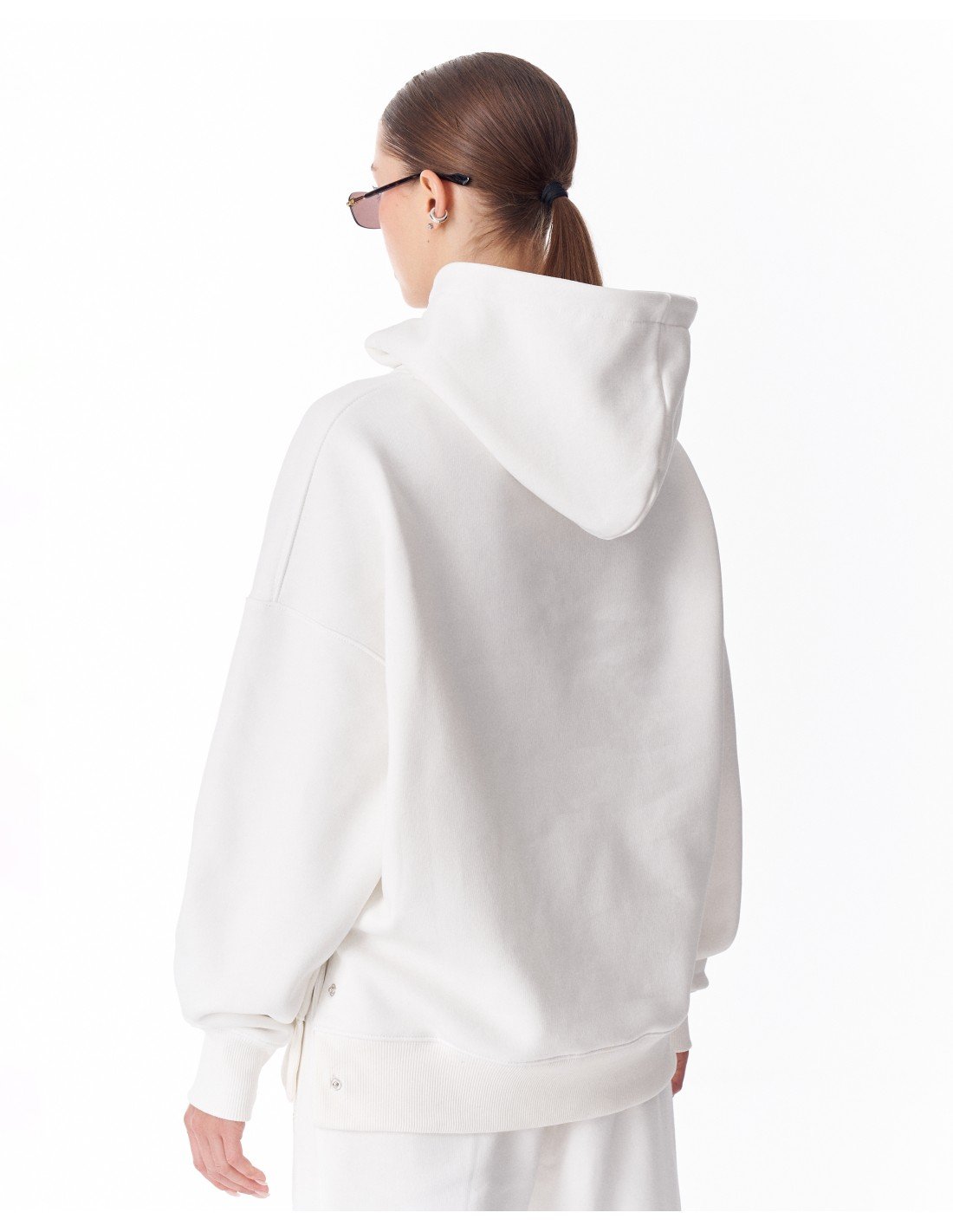 The Essential Oversized White Pullover Hoodie