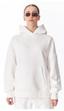 The Essential Oversized White Pullover Hoodie